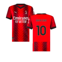 2023-2024 AC Milan Home Shirt (Ladies) (Rafa Leao 10) - S