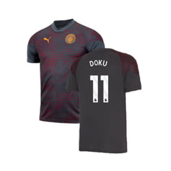 2023-2024 Man City Training Jersey (Strong Grey) (Doku 11) - XXL