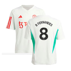 2023-2024 Man Utd Training Jersey (White) - Kids (B Fernandes 8) - MB