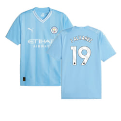 2023-2024 Man City Home Shirt (J ALVAREZ 19) - XL