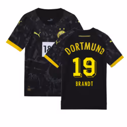 2023-2024 Borussia Dortmund Away Shirt (Kids) (Brandt 19) - MB