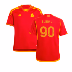 2023-2024 Roma Home Shirt (Kids) (LUKAKU 90) - MB
