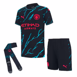2023-2024 Man City Third Mini Kit (HAALAND 9) - 3-4 Years