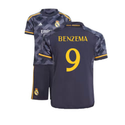 2023-2024 Real Madrid Away Mini Kit (Benzema 9) - 3-4 Years