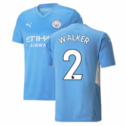 2021-2022 Man City Home Shirt (WALKER 2) - XL