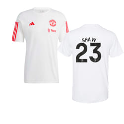 2023-2024 Man Utd Training Tee (White) (Shaw 23) - XXL