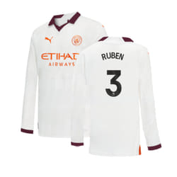 2023-2024 Man City Long Sleeve Away Shirt (Kids) (RUBEN 3) - XXLB
