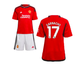 2023-2024 Man Utd Home Mini Kit (Garnacho 17) - 3-4 Years