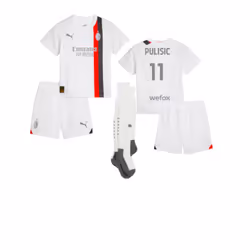 2023-2024 AC Milan Away Mini Kit (Pulisic 11) - 1-2 Years