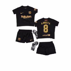 2020-2021 Barcelona Away Baby Kit (A.INIESTA 8) - 6-9 Months