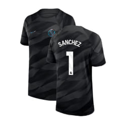2023-2024 Chelsea Home Goalkeeper Shirt (Black) - Kids (Sanchez 1) - MB
