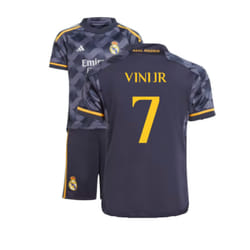 2023-2024 Real Madrid Away Mini Kit (Vini Jr 7) - 18-24 Months