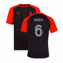 2023-2024 AC Milan Casuals Tee (Black) (Baresi 6) - XL
