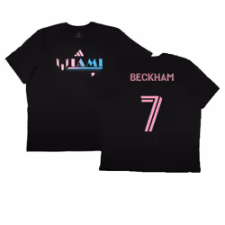 2023-2024 Inter Miami Messi Miami 10 T-Shirt (Beckham 7) - S