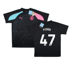 2023-2024 Man City Pre-Match Jersey (Dark Navy) - Kids (FODEN 47) - MB