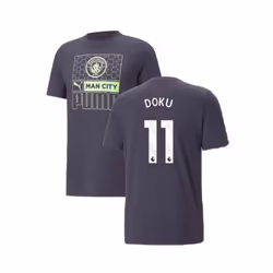 2023-2024 Man City FtblCore AOP Tee (Dark Navy) (Doku 11) - S