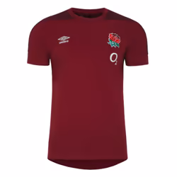 2023-2024 England Rugby Presentation T-Shirt (Tibetan Red) (Ford 10) - M