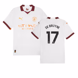 2023-2024 Man City Authentic Away Shirt (DE BRUYNE 17) - XL