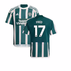 2023-2024 Man Utd Away Shirt (Kids) (Fred 17) - SB