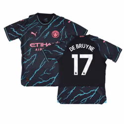2023-2024 Man City Third Authentic Shirt (DE BRUYNE 17) - XL
