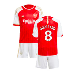 2023-2024 Arsenal Home Mini Kit (Odegaard 8) - 5-6 Years