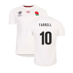 England RWC 2023 Home Replica Rugby Shirt (Farrell 10) - 4XL
