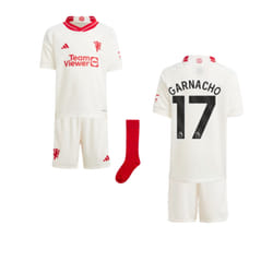 2023-2024 Man Utd Third Mini Kit (Garnacho 17) - 3-4 Years