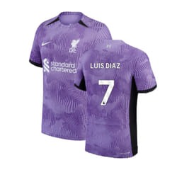 2023-2024 Liverpool Third Authentic Match Shirt (Luis Diaz 7) - XS