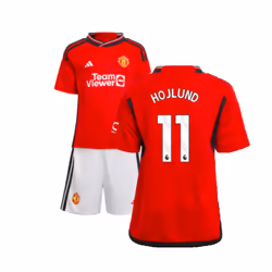2023-2024 Man Utd Home Mini Kit (Hojlund 11) - 18-24 Months