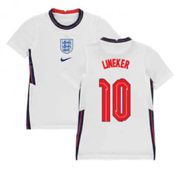2020-2021 England Home Nike Football Shirt (Kids) (LINEKER 10) - MB