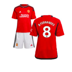 2023-2024 Man Utd Home Mini Kit (B Fernandes 8) - 18-24 Months