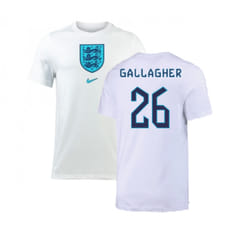 2022-2023 England Crest Tee (White) (Gallagher 26) - L