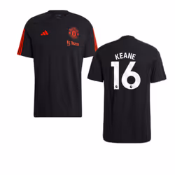 2023-2024 Man Utd Training Tee (Black) (Keane 16) - S
