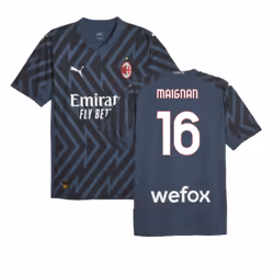 2023-2024 AC Milan Goalkeeper Home Shirt (Dark Night) (M. MAIGNAN 16) - L