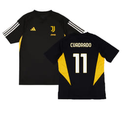 2023-2024 Juventus Training Shirt (Black) (CUADRADO 11) - XL