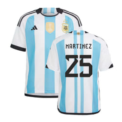 Argentina 2022 World Cup Winners Home Shirt - Kids (MARTINEZ 25) - LB