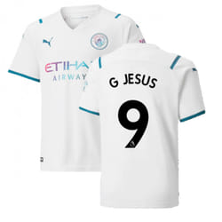 2021-2022 Man City Away Shirt (Kids) (G JESUS 9) - MB