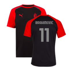 2023-2024 AC Milan Casuals Tee (Black) (Ibrahimovic 11) - XL