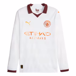 2023-2024 Man City Long Sleeve Away Shirt (FODEN 47) - S