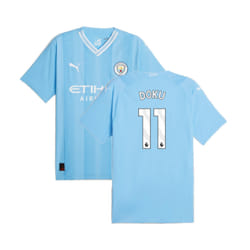 2023-2024 Man City Authentic Home Shirt (Doku 11) - L