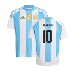 2024-2025 Argentina Home Shirt (Kids) (MARADONA 10) - XXL