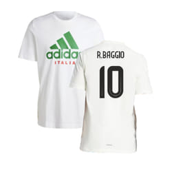 2024-2025 Italy DNA Graphic Tee (White) (R.BAGGIO 10) - XXL