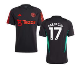 2023-2024 Man Utd Training Jersey (Black) (Garnacho 17) - XL