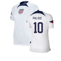 2022-2023 USA Home Shirt (Ladies) (PULISIC 10) - XS