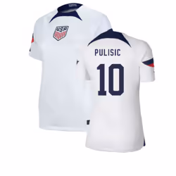 2022-2023 USA Home Shirt (Ladies) (PULISIC 10) - XL