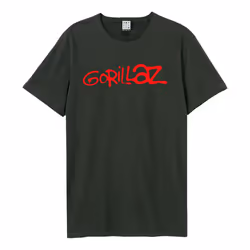 Amplified Unisex Adult Logo Gorillaz T-Shirt - XS, Charcoal