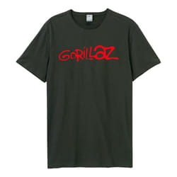 Amplified Unisex Adult Logo Gorillaz T-Shirt - XS, Charcoal
