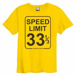 Amplified Unisex Adult Speed Limit T-Shirt - XS, Yellow Raven