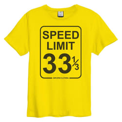Amplified Unisex Adult Speed Limit T-Shirt - XS, Yellow Raven