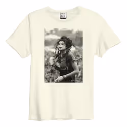 Amplified Unisex Adult Joe Wise Annie Ruddock T-Shirt - L, Vintage White